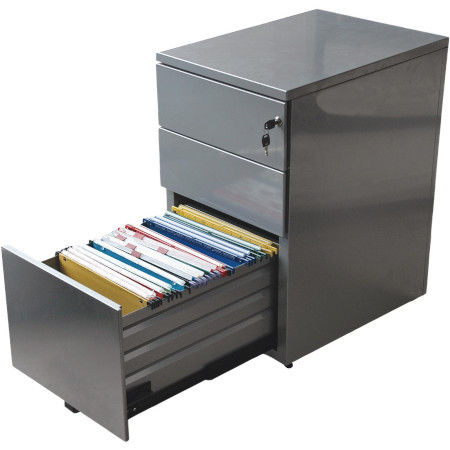 Caisson métallique hauteur bureau 3 tiroirs Vinco